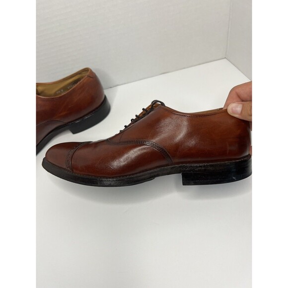 Allen Edmond Fifth Avenue Cap Toe Byron Dark Chili Brown Size 8.5 D Dress Shoes main image 8